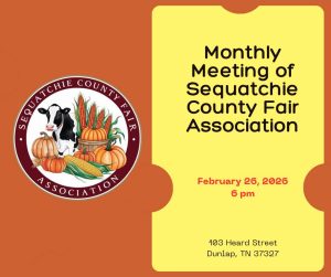 Sequatchie County Fair Association Monthly Meeting – February 26, 2026
