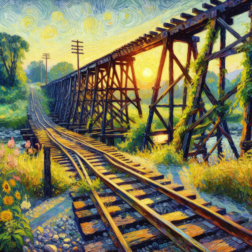 dunlap.directory-small-town-living—an-old-wooden-tressel-bridge-over-a-railrod-tracks-or-creek5
