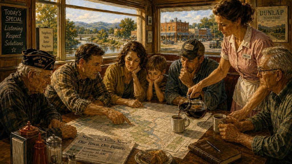 Before the Landing - Verse 1 - The Diner Table