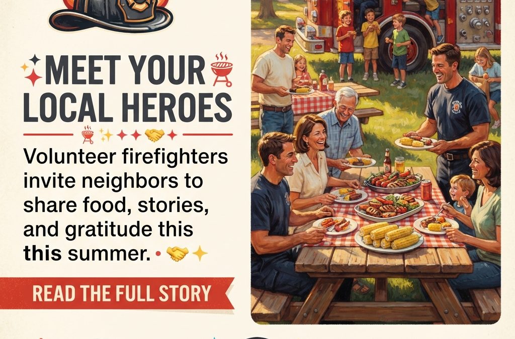 Meet Spencer’s Volunteer Firefighters at BBQ Dinner 🚒🍖
