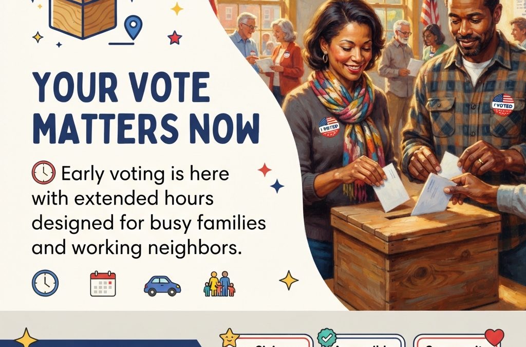 Early Voting Comes to Soddy-Daisy Community Center Through August 1st 🗳️
