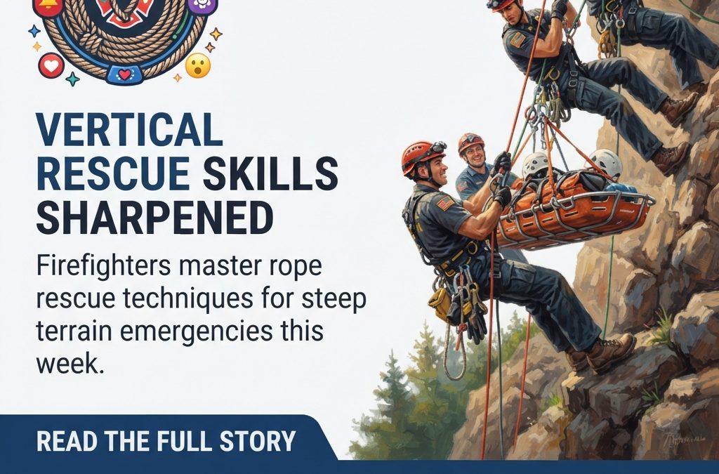 🪢 Signal Mountain Fire Department Trains in Rope Rescue for Steep Terrain Emergencies