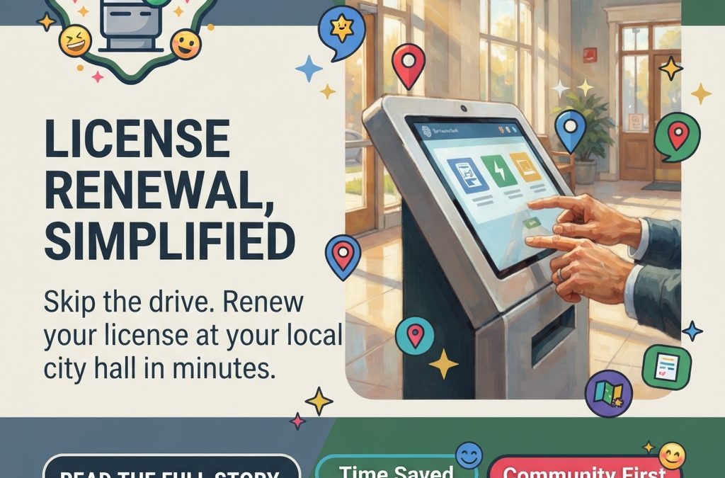 🚗 Driver’s License Kiosk Now Available at Spencer City Hall — Skip the Lines