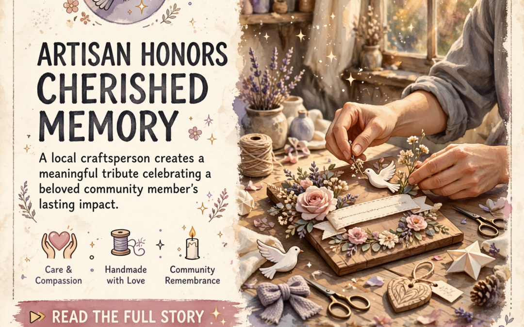 🕊️ Local Artisan Creates Sympathy Tribute for Beloved Community Member