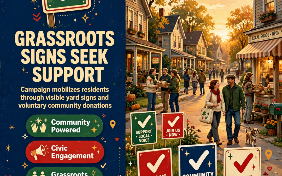 🗳️ Tim Roberts Campaign Seeks Yard Sign Support in Campaign Area