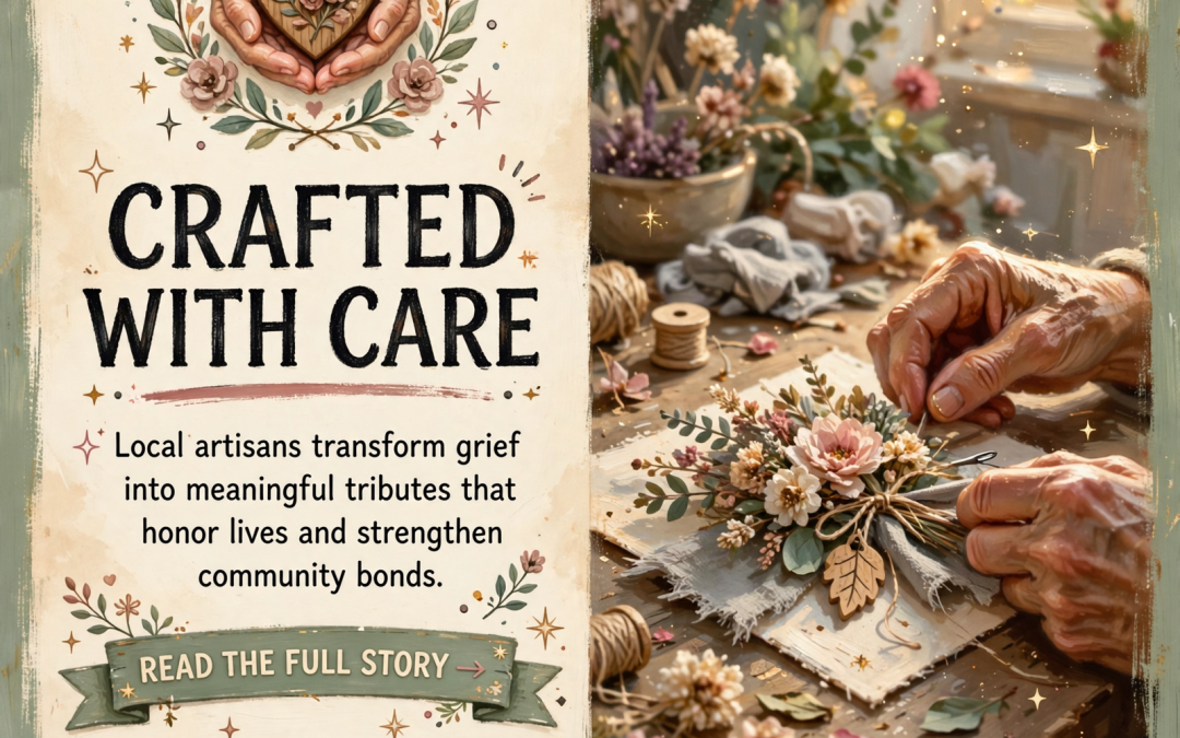 🕊️ Local Artisan Creates Sympathy Tribute for Beloved Community Member