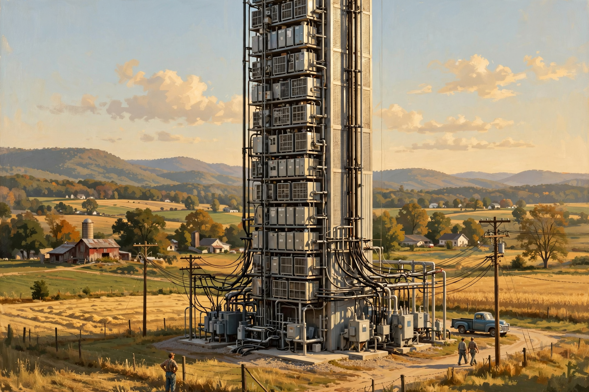 Illustration for ⚡ Data Centers May Be Power Hogs Without Being Land Hogs