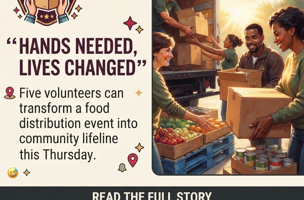 🤝 Catholic Charities Seeks 5 Volunteers for Large Food Distribution in Mascot