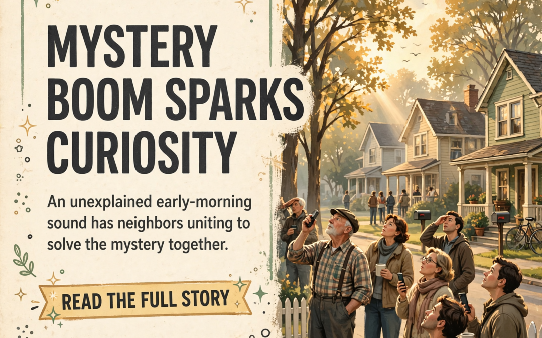 🔊 Mystery Boom Sparks Community Curiosity – What Was That Sound?