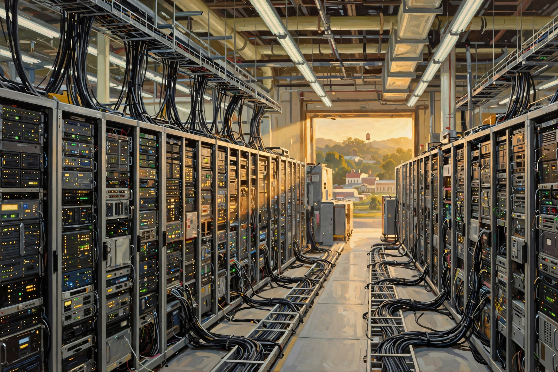 Illustration for 🏠 Think of It as a Town Full of Computers
