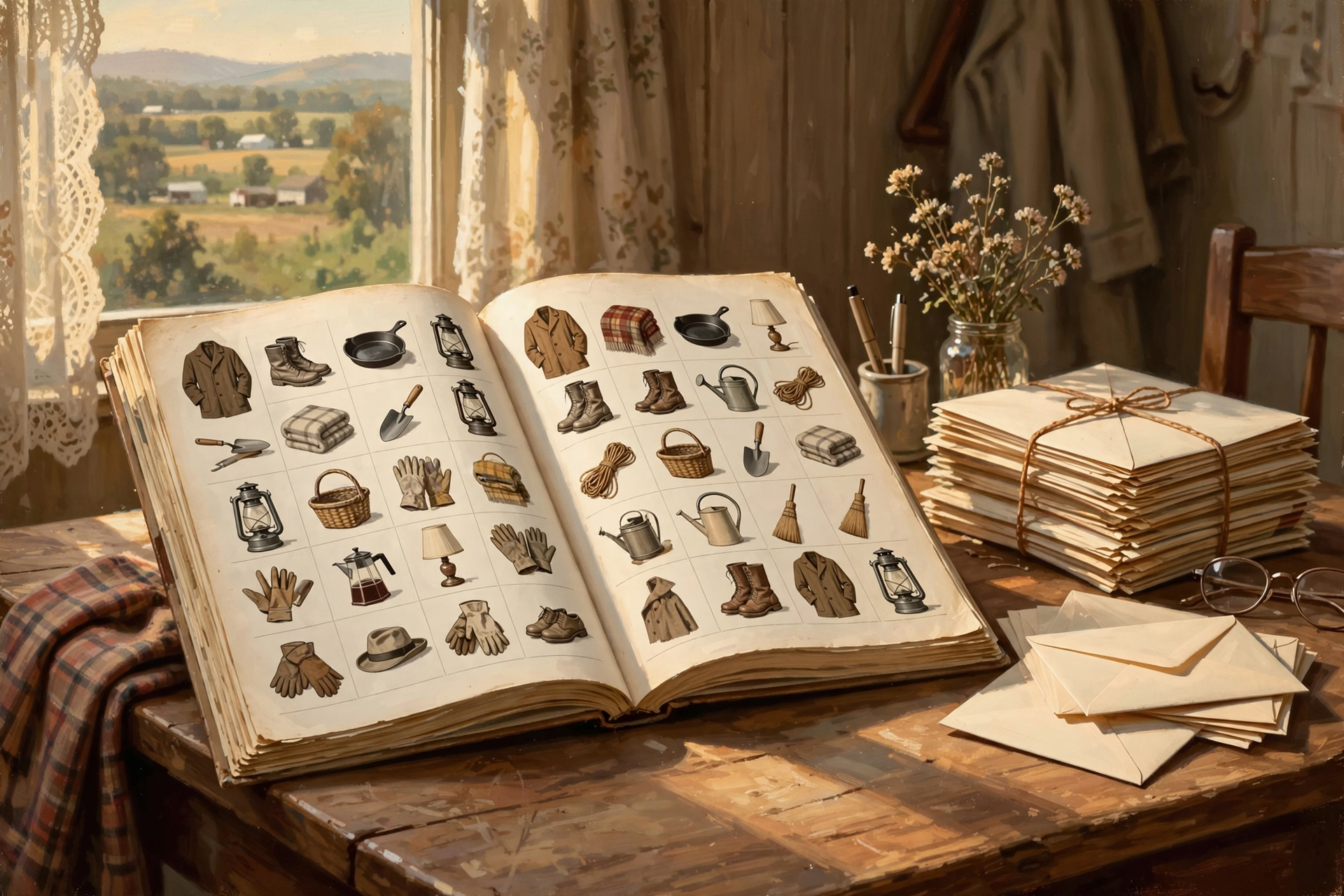 Illustration for ๐ฌ Era Three: Catalogs and Direct Mail โ Marketing Learns to Travel