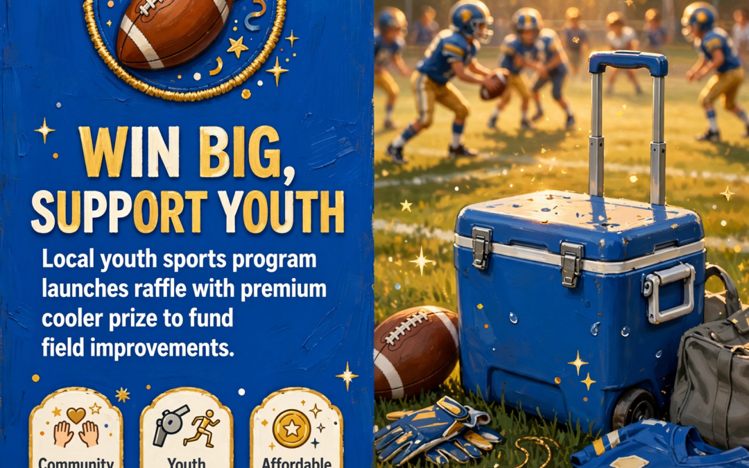 🏈 Little Blue Fundraiser Prize Drawing – Win an Igloo Rolling Cooler on Homecoming 2026