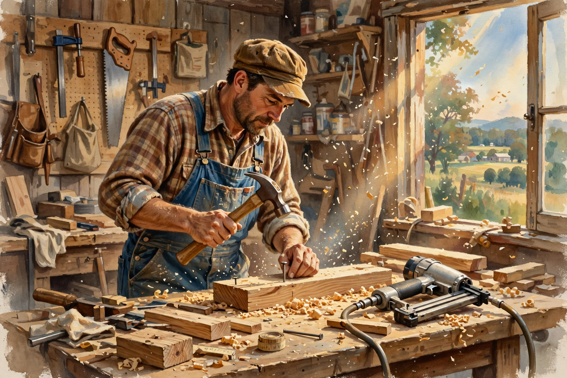 Illustration for 🔨 A Carpenter Doesn't Compete With a Nail Gun