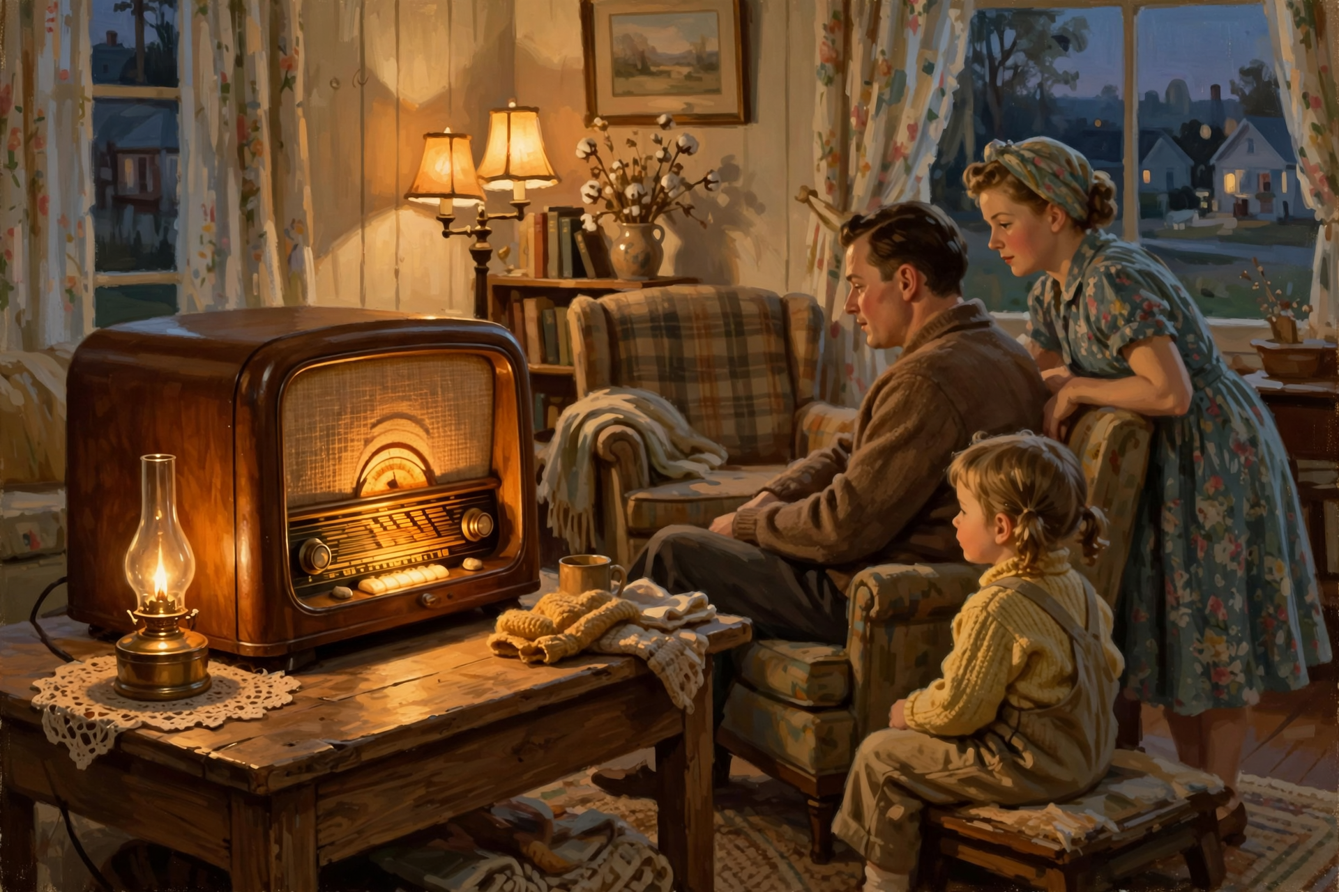 Illustration for ๐ป Era Four: Radio โ Marketing Learns to Enter the Home