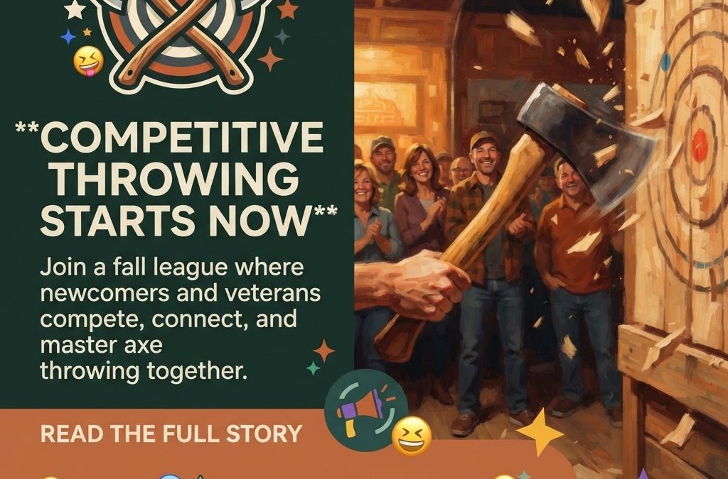 🪓 Axe Throwing Fall League Starts September 15 in Dunlap – Sign Up Now