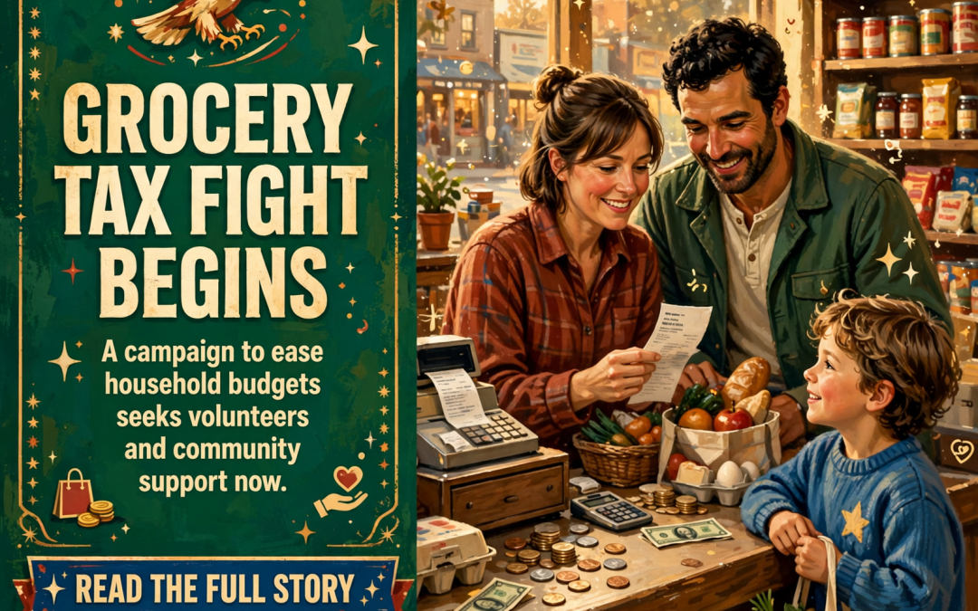 🦅 Tim Roberts Launches Campaign to Repeal Grocery Tax – Seeks Volunteers and Support
