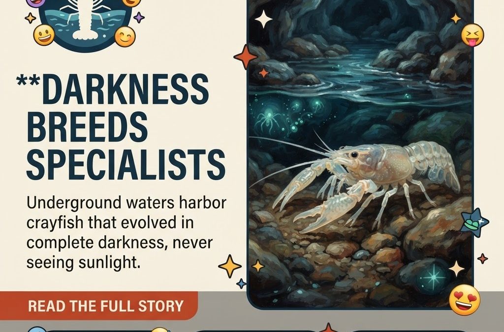 🦞 Underground Hunters: The Hidden Crayfish Living in Cave Systems