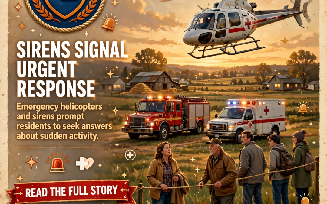 🚁 Emergency Response Activity Reported in Van Buren County – Residents Seek Clarity on Sirens and Low-Flying Helicopter