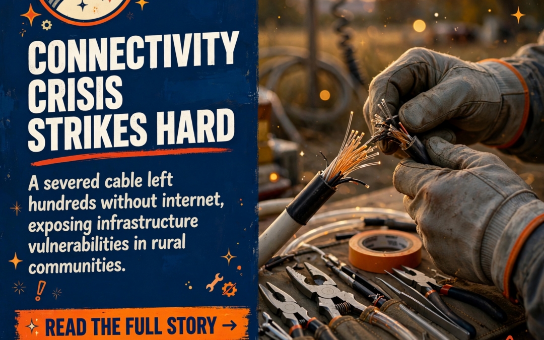 🌐 Internet Outage Affects Dunlap Area Residents – Cable Cut on Fredonia Road