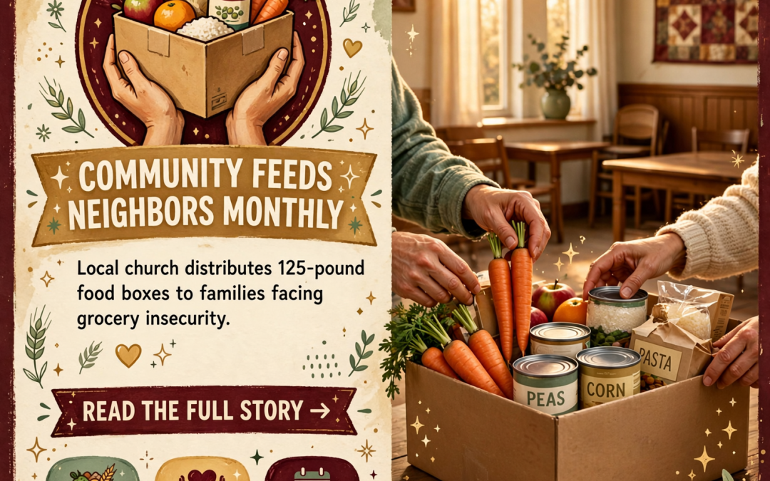 🍱 Monthly Food Pantry Giveaway in Sparta – 125 Pounds Per Box