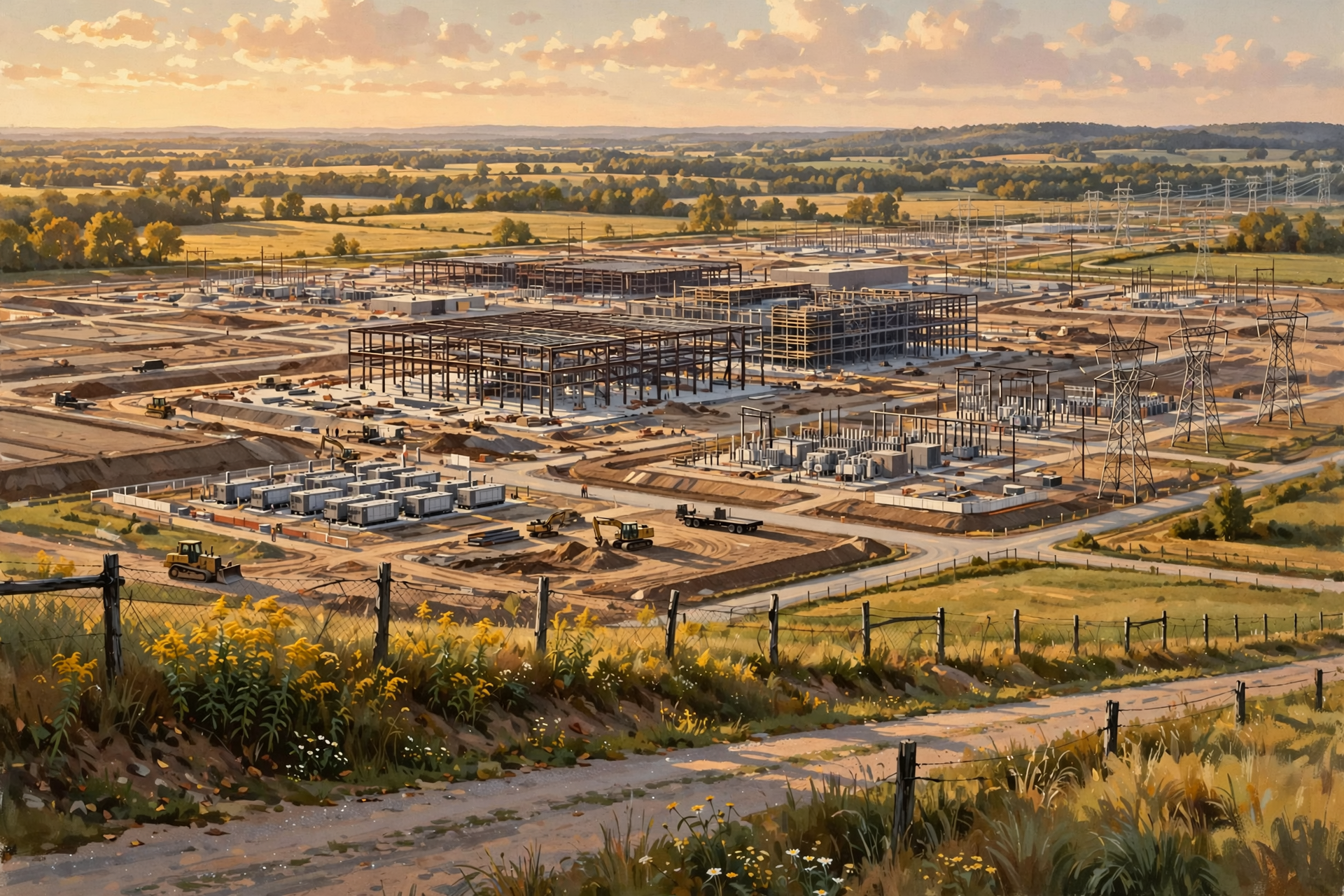 Illustration for The Data Center Ate the Farm? Not Quite. Let’s Look at the Acres.