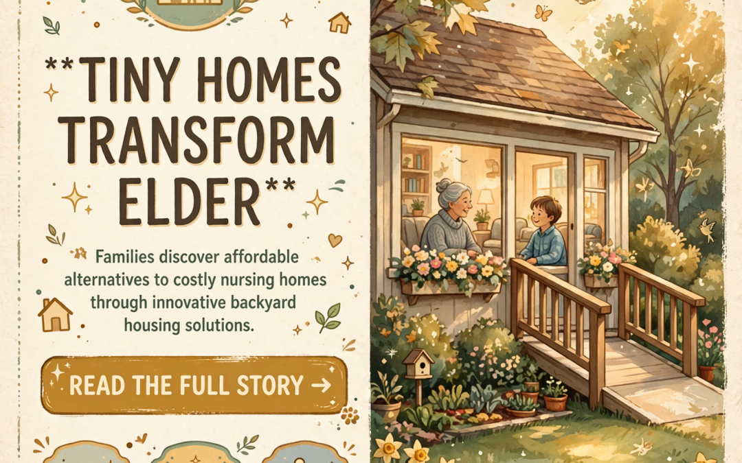 🏡 Tiny Homes Emerge as Alternative to Rising Nursing Home Costs for Aging Parents