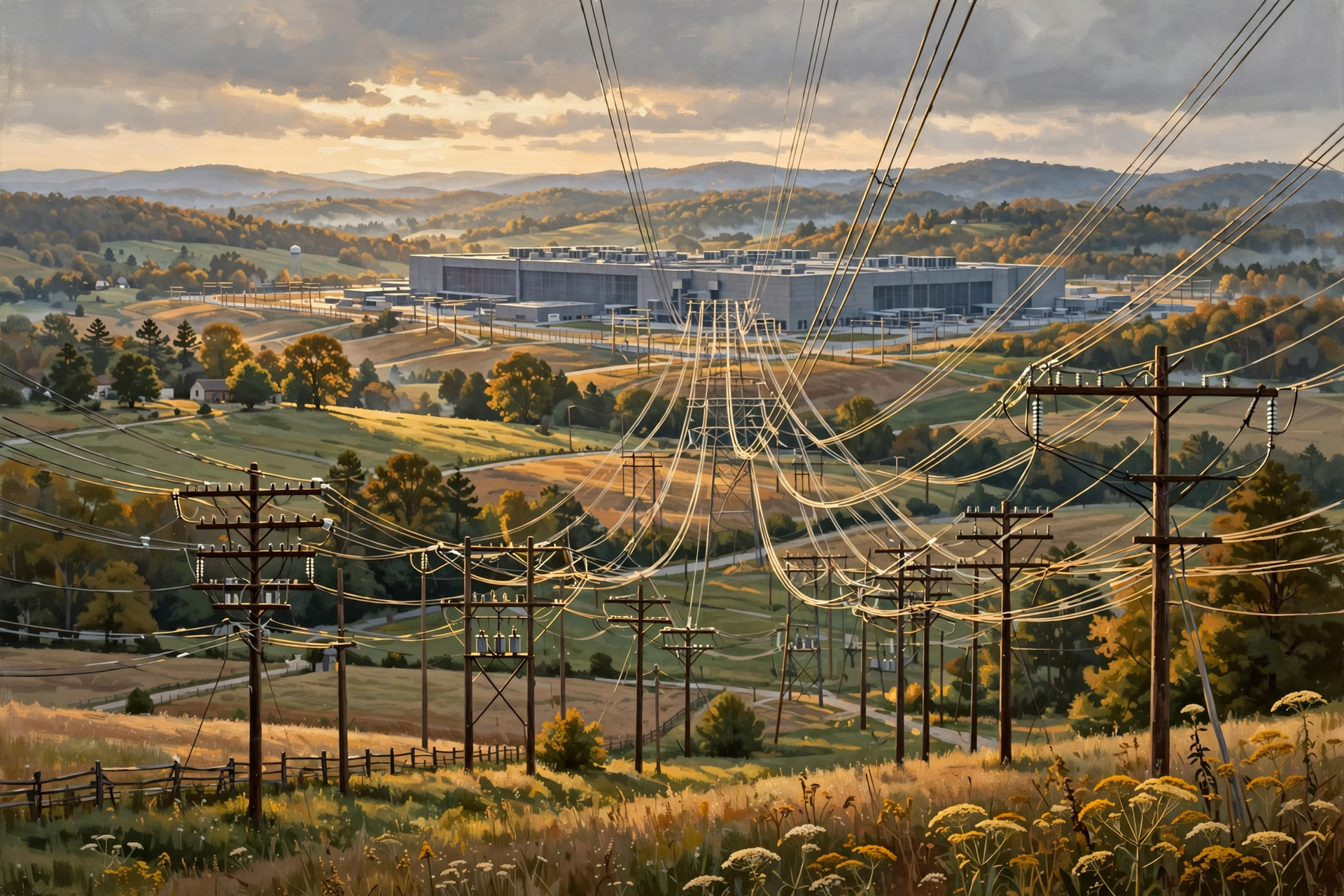 Illustration for Okay, So Data Centers Aren't Land Hogs. What About Electricity?