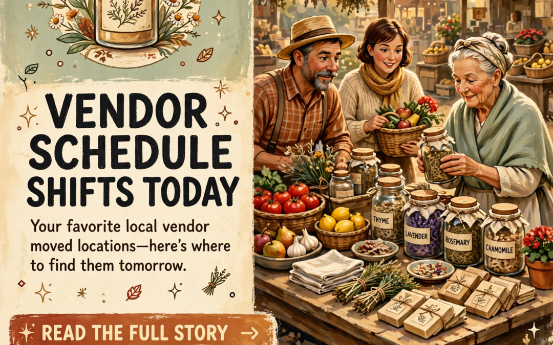 🛍️ Local Vendor Schedule Change: Feral Forrest Pantry & Apothecary Shifts Plans