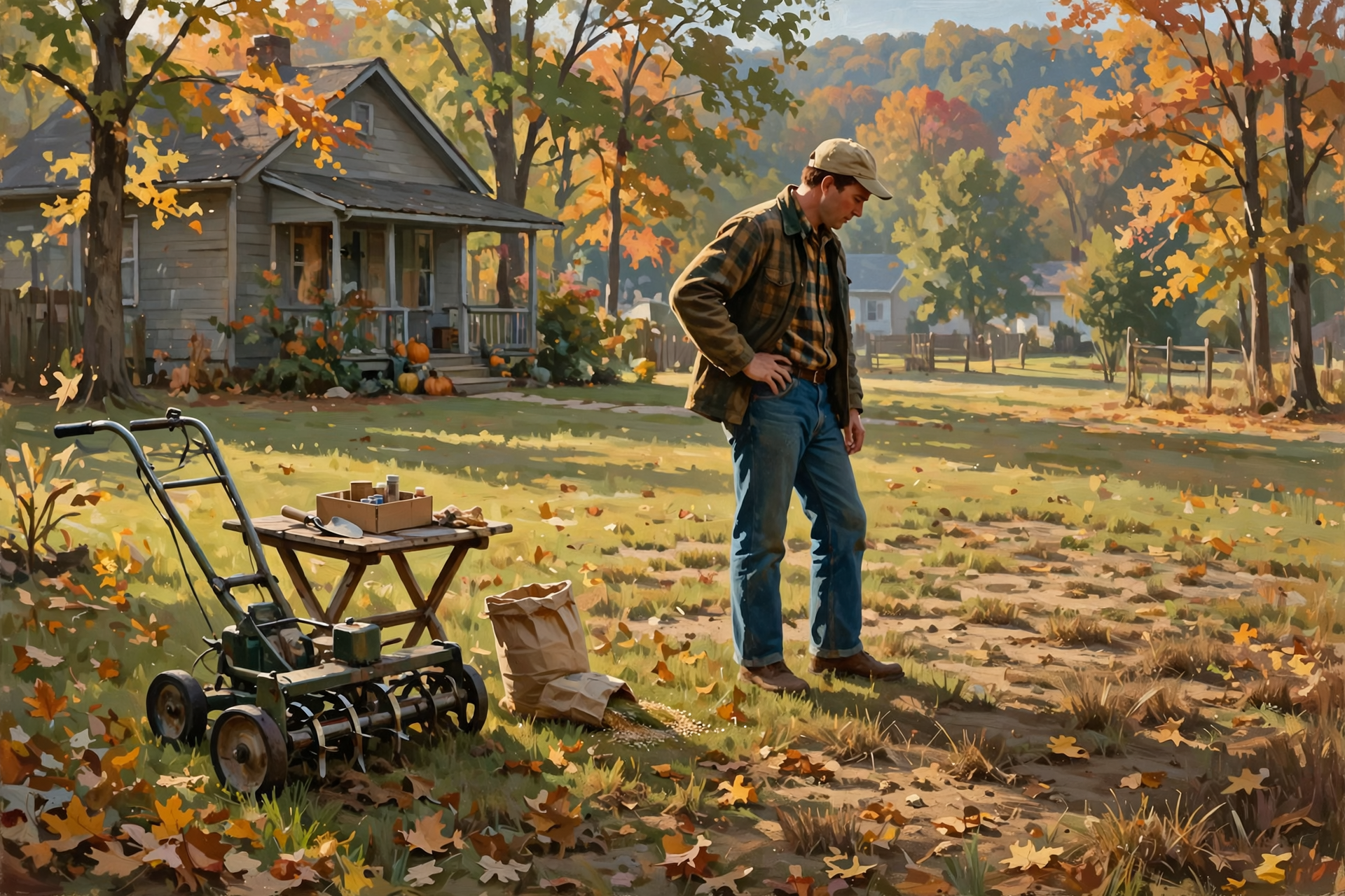 Illustration for 🍂 Fall Yard Window, Parents' House and the Calendar Pointers