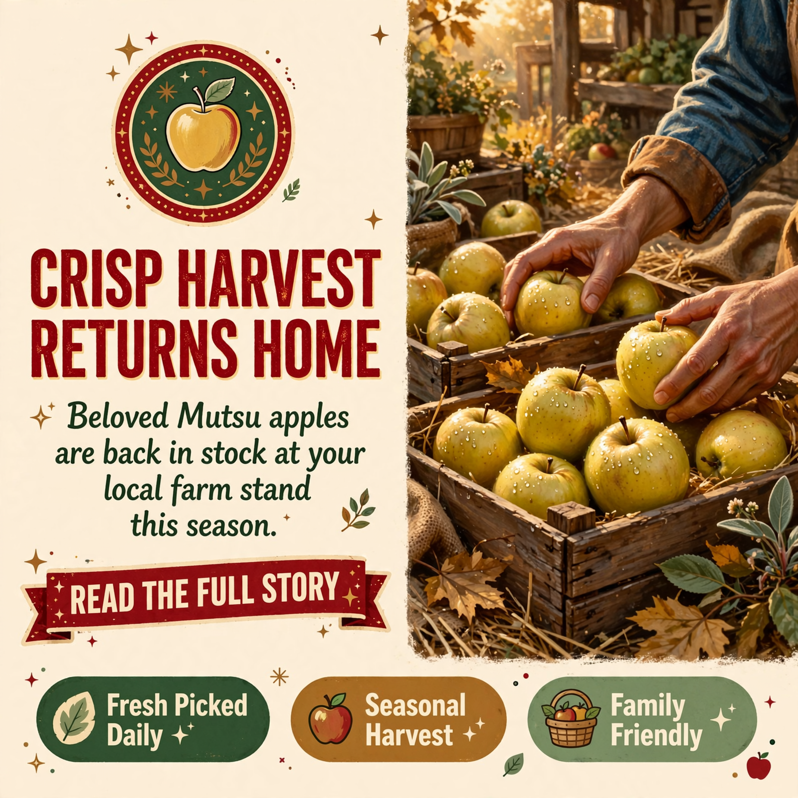 π Mutsu Apples Return to The Mountain Farm House in Pikeville β Featured Image Featured image for "π Mutsu Apples Return to The Mountain Farm House in Pikeville"