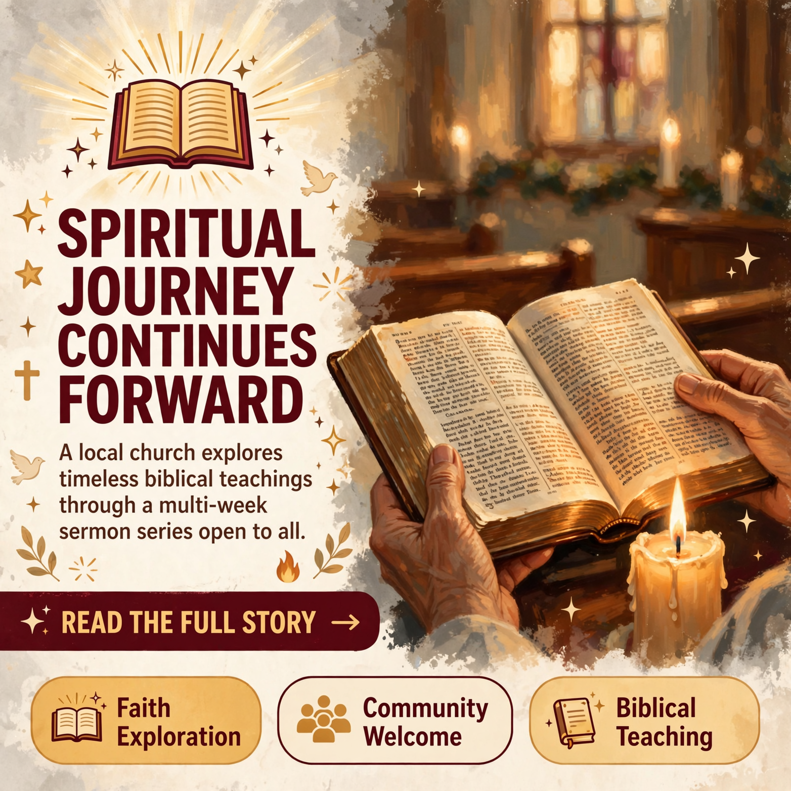Featured image for "🙏 Mineral Springs Baptist Church Continues 'The Roman Road' Sermon Series in Whitwell"