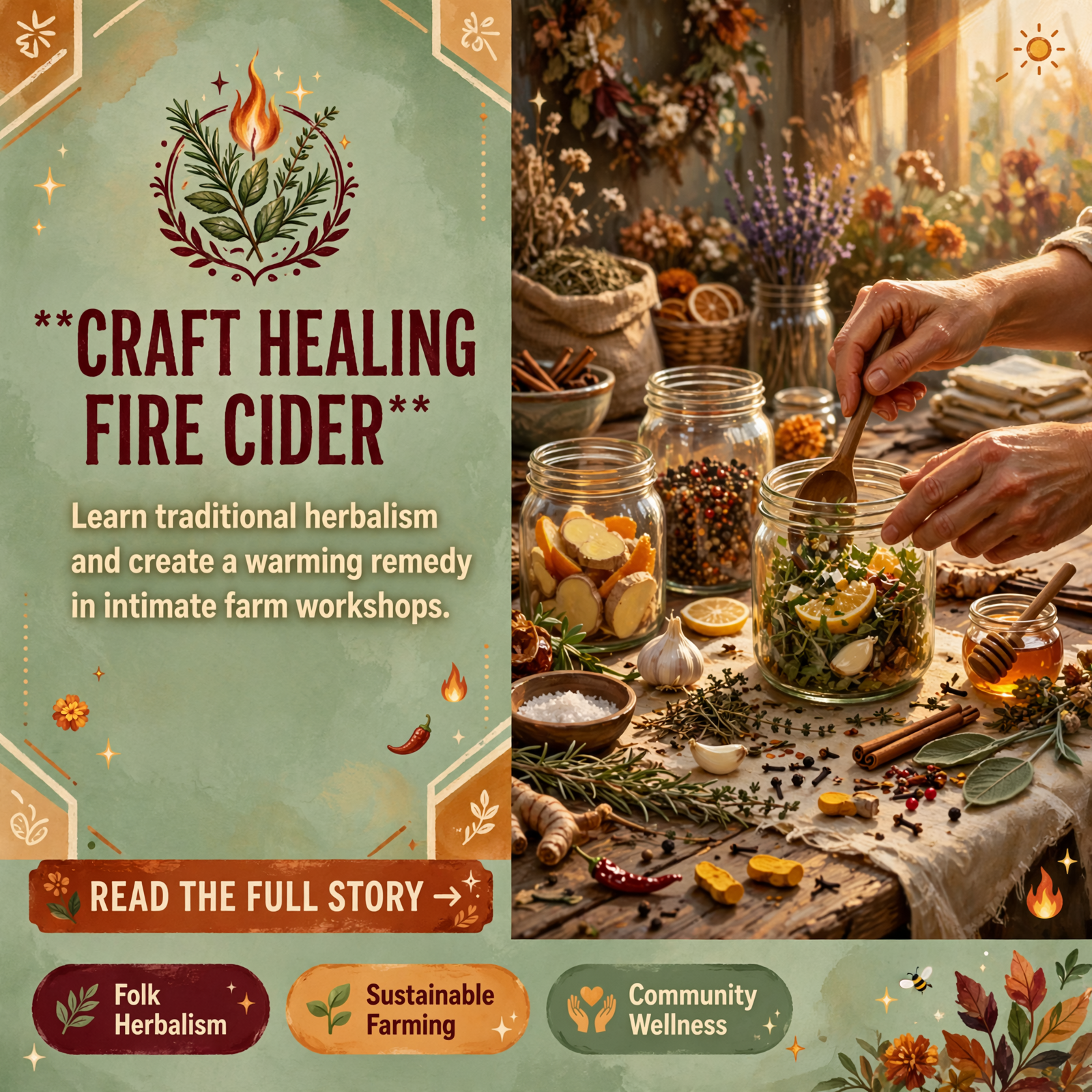 Featured image for "🌿 Learn Folk Herbalism & Craft Fire Cider in McMinnville Workshops"