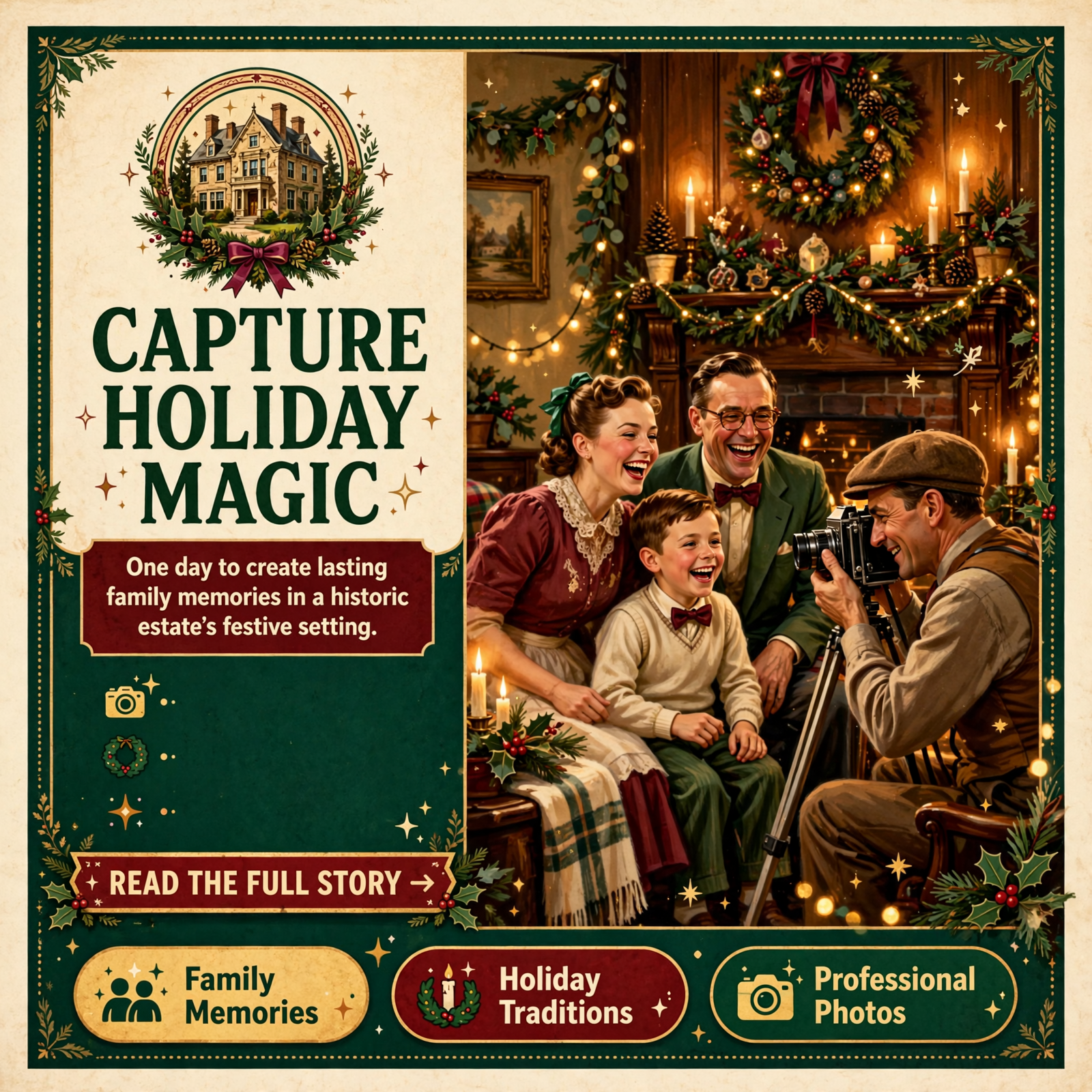 Featured image for "🎄 Family Holiday Photo Day Comes to Whistlestop Manor in Sweetwater on November 22"