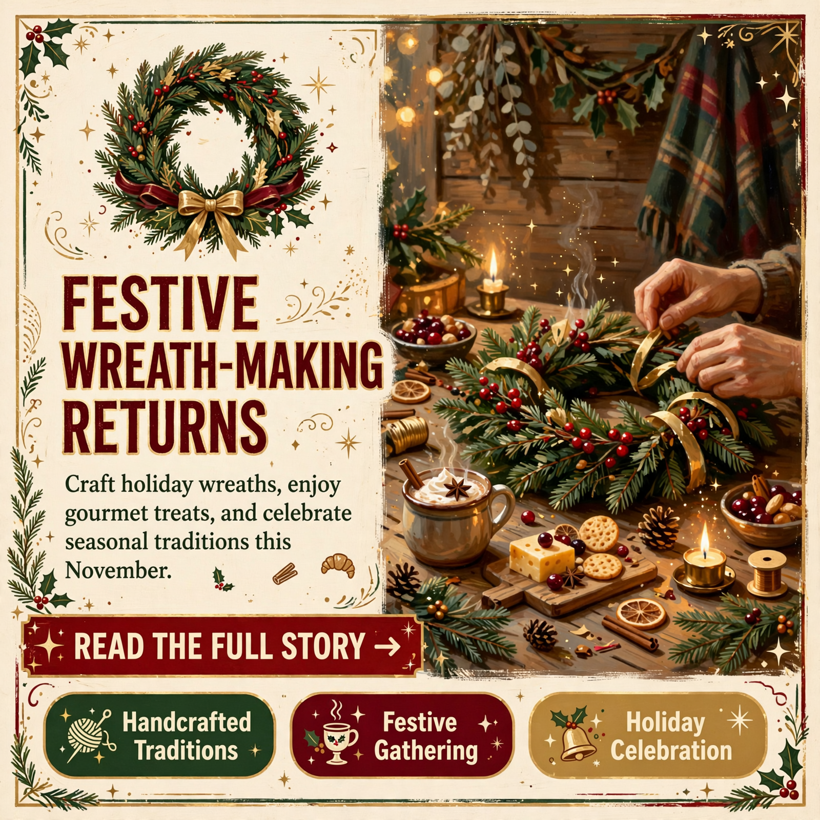 π Holiday Wreath-Making Workshops Return to Whistlestop Manor in Sweetwater β Featured Image Featured image for "π Holiday Wreath-Making Workshops Return to Whistlestop Manor in Sweetwater"