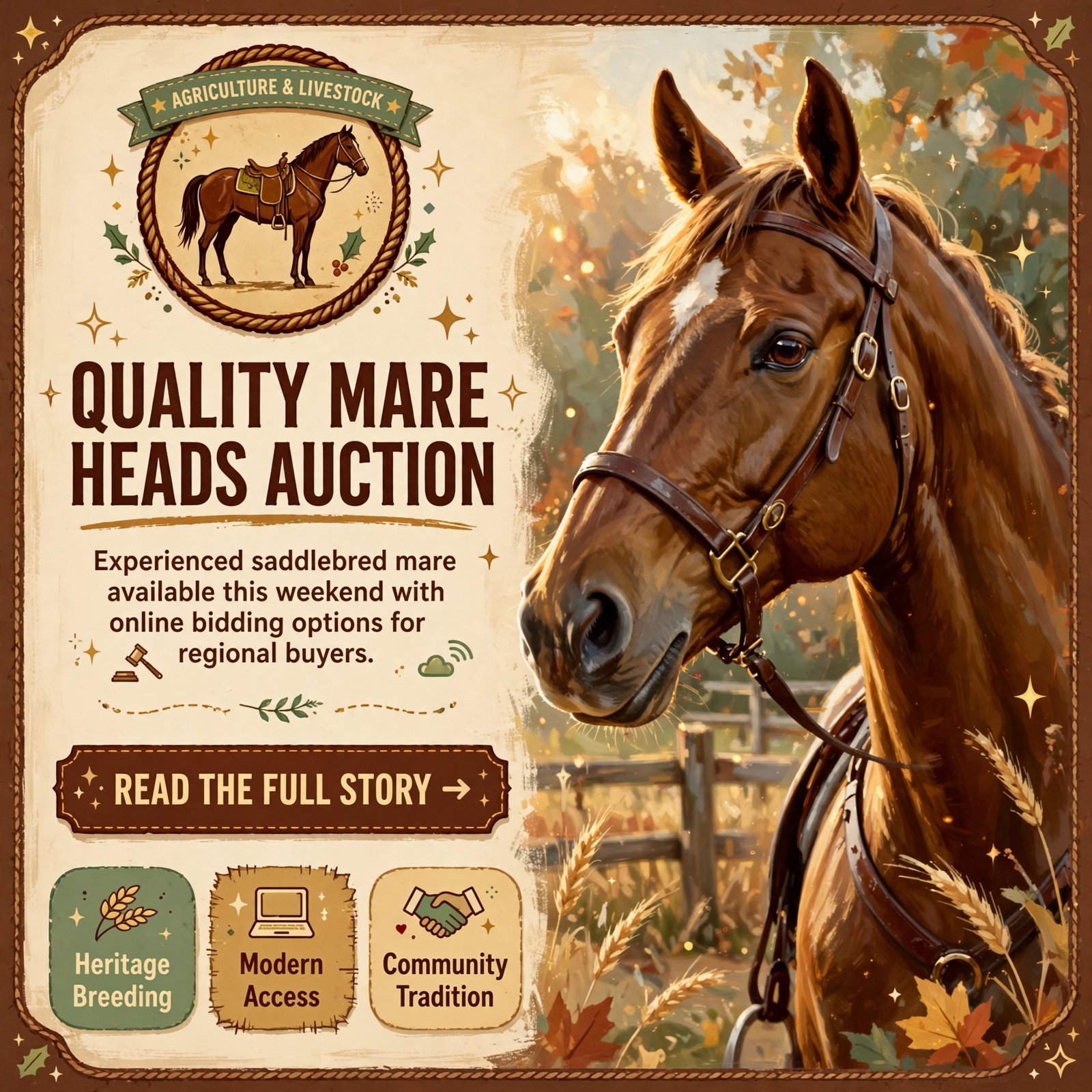 π΄ Nationalbred Mare Up for Auction This Saturday at American Made Livestock Market β Featured Image Featured image for "π΄ Nationalbred Mare Up for Auction This Saturday at American Made Livestock Market"