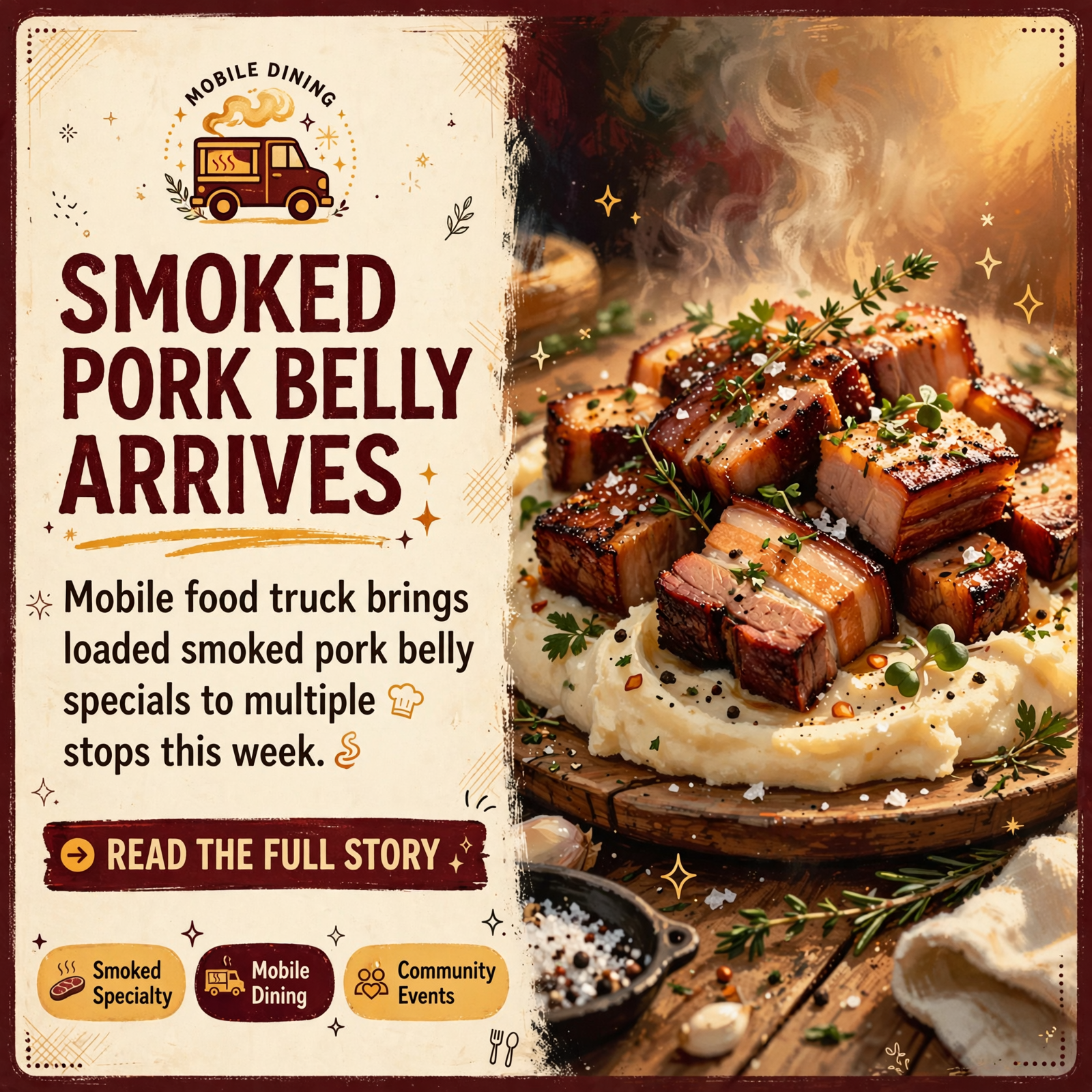 Featured image for "🍽️ It's Loaded Brings Smoked Pork Belly Special to the Region This Week"