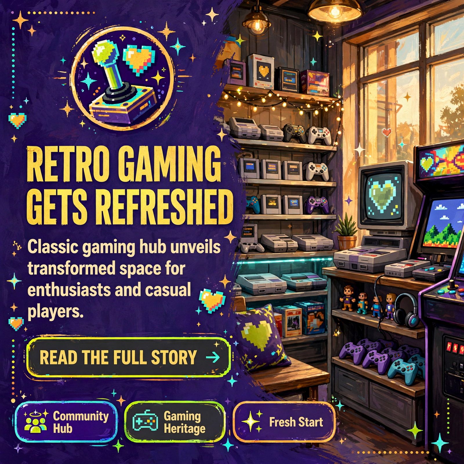 Featured image for "🎮 Game Shack Retro Division Refreshes Upstairs Location with New Look"