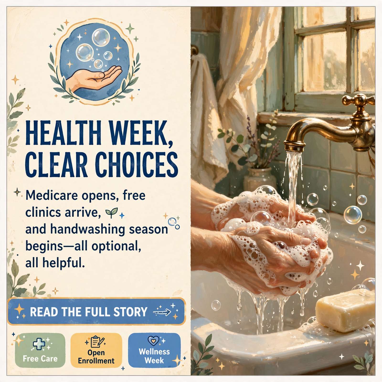 Featured image for "🩺 Medicare Opens Tomorrow, Free Care This Weekend and a Handwashing Habit for School Season: Your Healthy Valley Report"