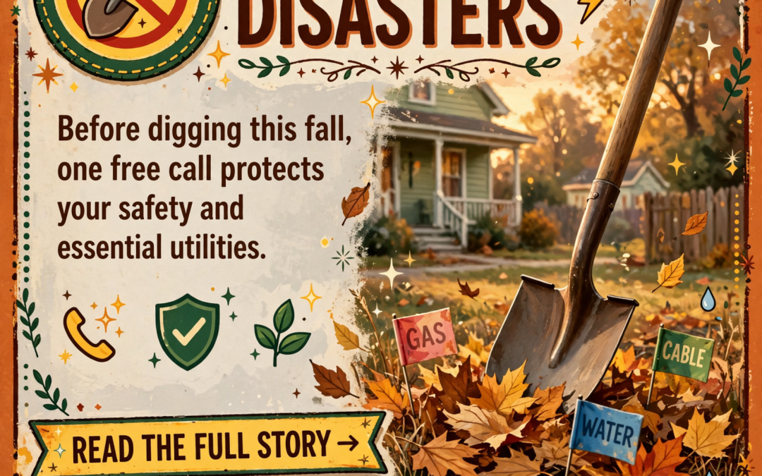 🍂 Call 811 Before You Dig This Fall – Utility Safety Reminder for Every Season