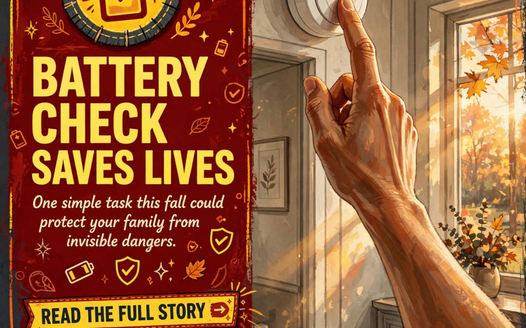 🔋 Fall Safety Reminder: Check Your CO and Fire Detector Batteries Now