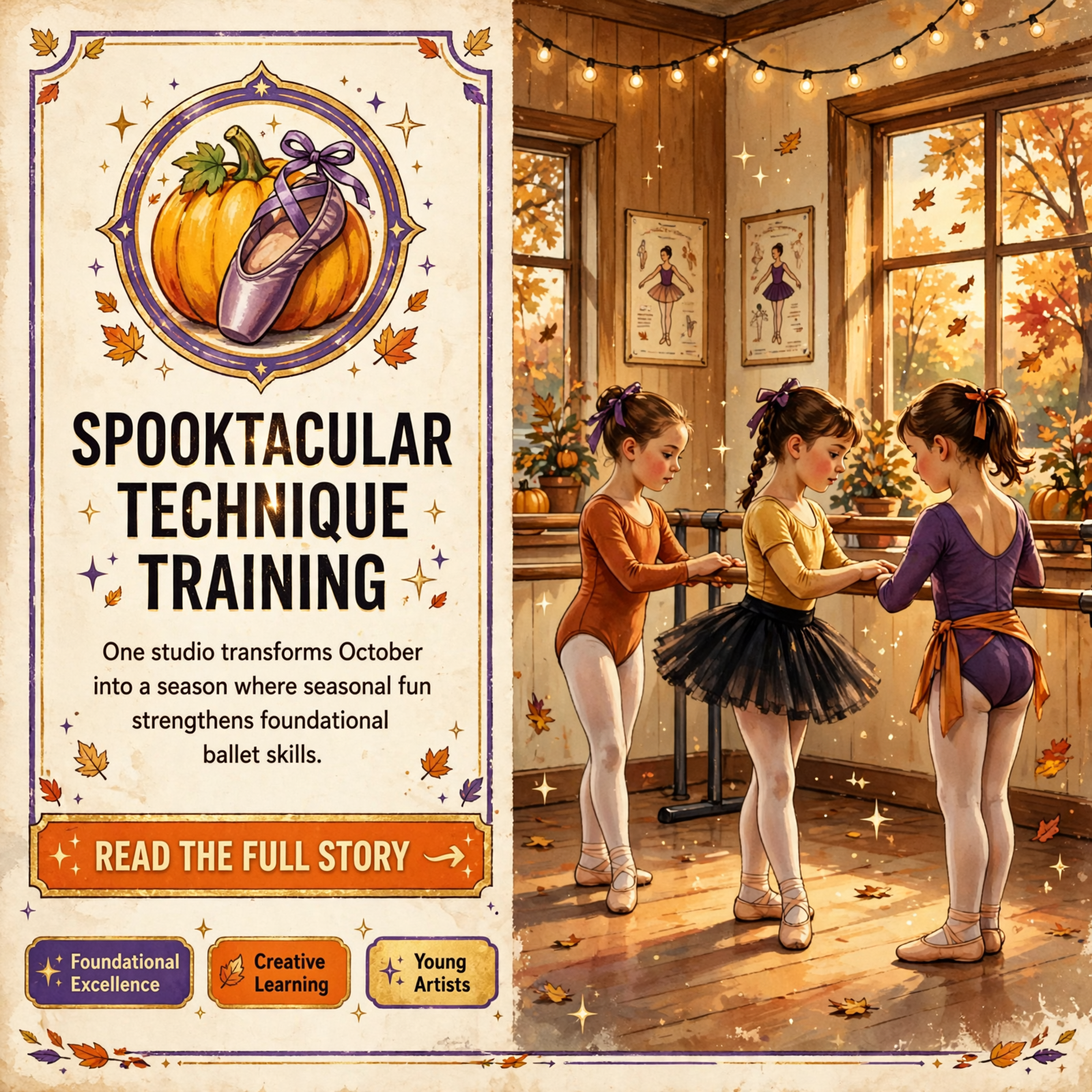 🩰 K-O Dance Studio Launches Spooktacular Month with Focus on Ballet Fundamentals — Featured Image Featured image for "🩰 K-O Dance Studio Launches Spooktacular Month with Focus on Ballet Fundamentals"