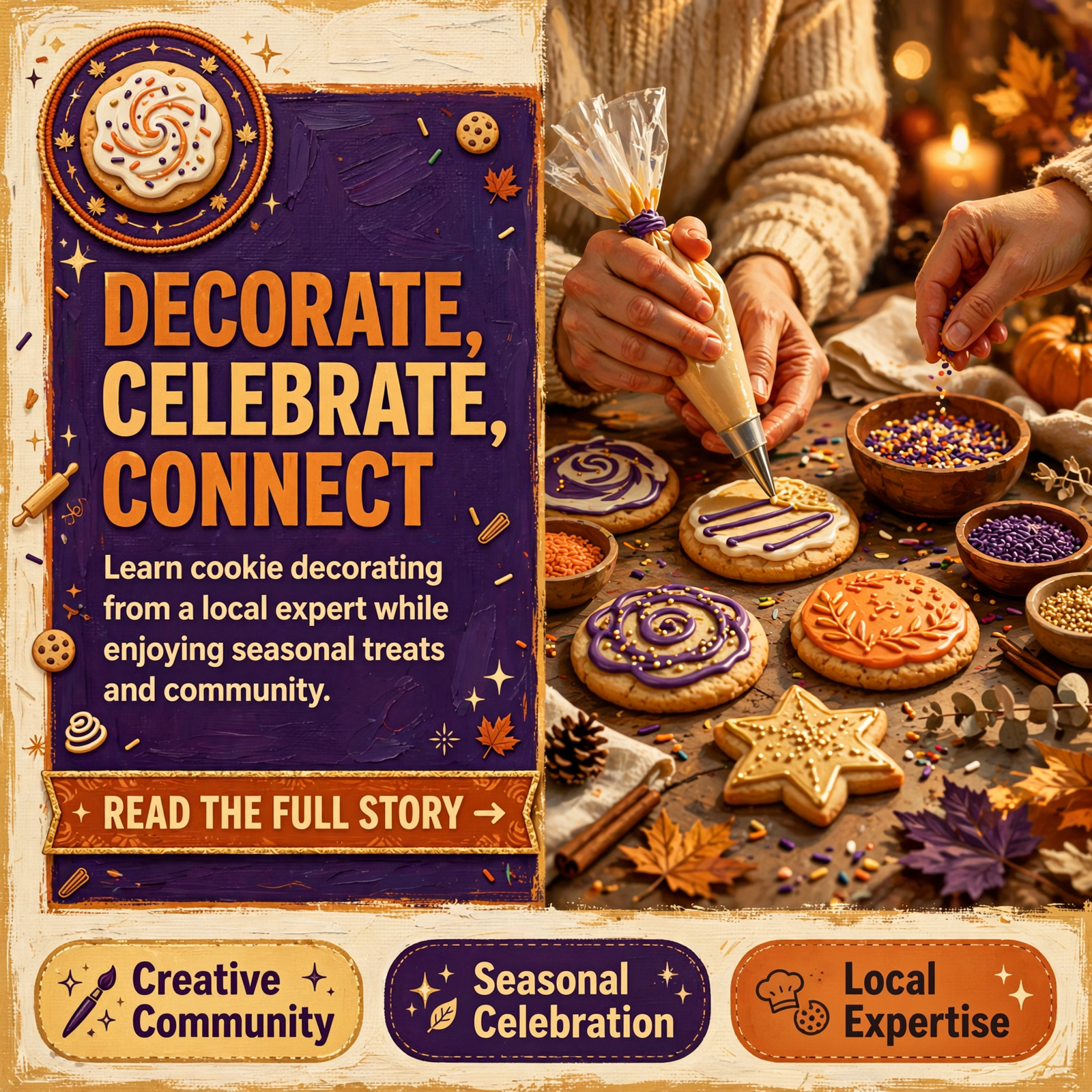 Featured image for "🍪 Sugar Cookie Decorating Workshop Comes to Whistlestop Manor in Sweetwater"
