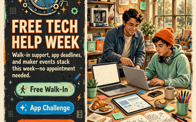 🛠️ Free Tech Help in Dunlap Through October, a Thursday Clock to Get TN-04 Into the App Challenge, and a Cheap Creator Week Over the Mountain