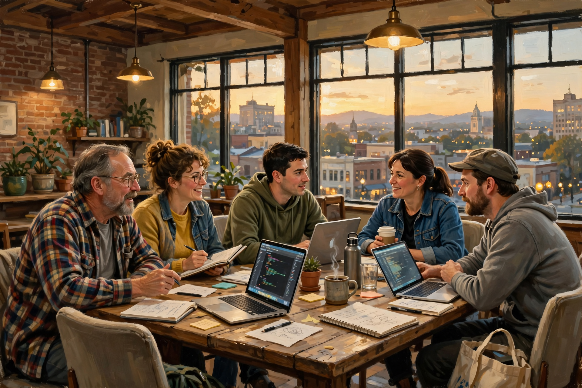 Illustration for ☕ Next Tuesday: Nooga Code & Coffee + Another Tech Tuesday