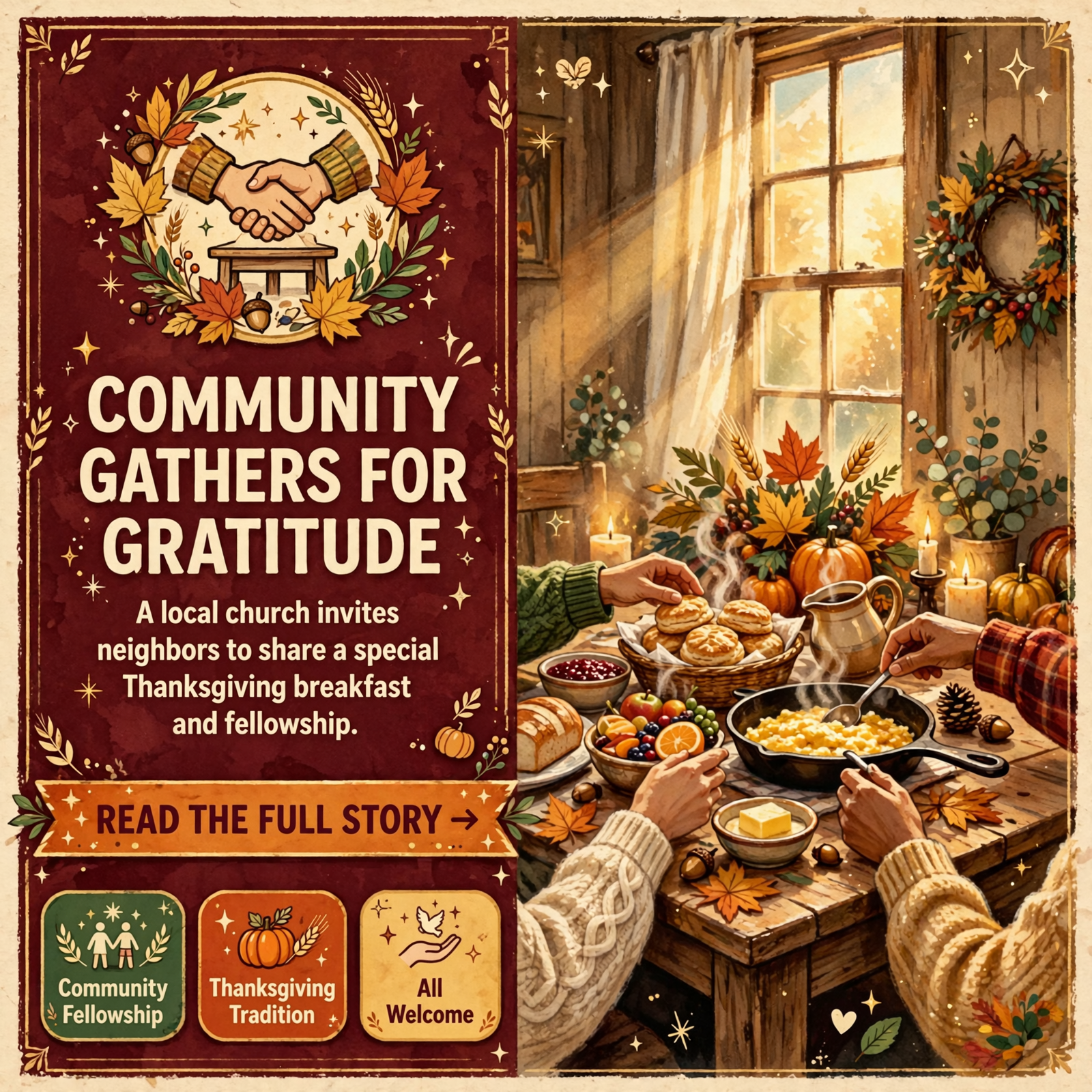 🍽️ South Whitwell Baptist Church Hosts Thanksgiving Breakfast on November 22nd — Featured Image Featured image for "🍽️ South Whitwell Baptist Church Hosts Thanksgiving Breakfast on November 22nd"