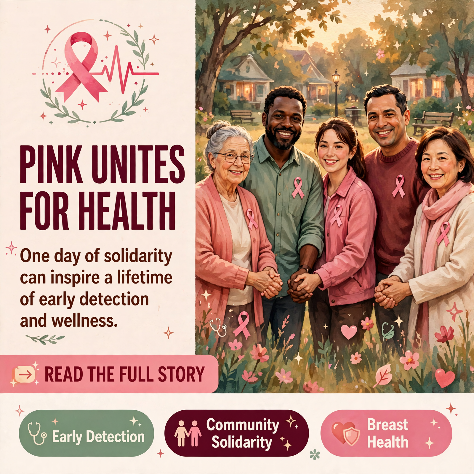 Featured image for "🎀 Community Invited to Wear Pink for National Mammography Day - October 16"