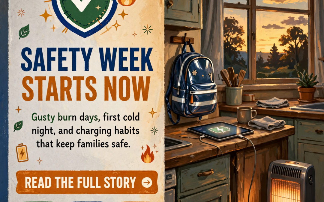 🛡️ Gusty First Burn Days, First Heater Night, Safe Charging and Deer Watch