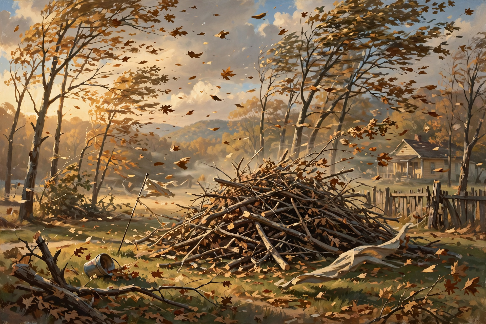 Illustration for 🌬️ First Burn-Permit Days Meet a Gusty Friday — Don't Light on the Wind