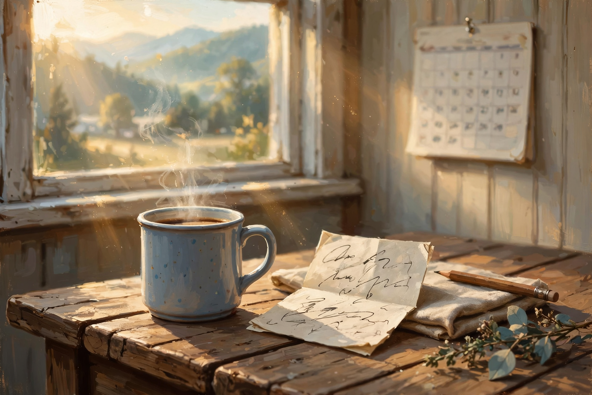 Illustration for β A Good Day to Show Up and Write Things Down