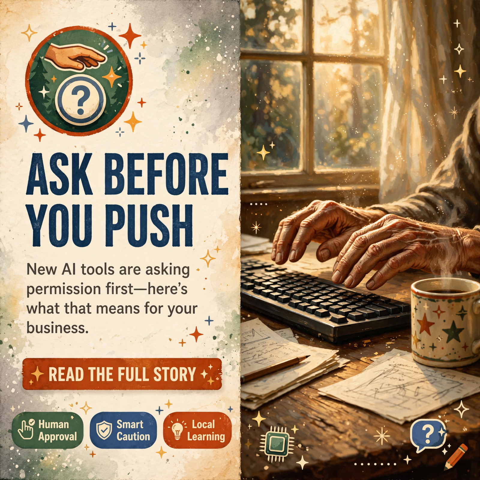 π€ Ask Before You Push the Button: What This Week’s AI News Means for the Valley β Featured Image Featured image for "π€ Ask Before You Push the Button: What This Week's AI News Means for the Valley"
